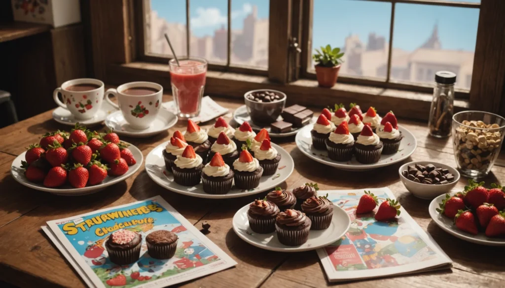 bd fraise et chocolat