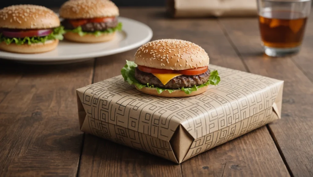 emballage hamburger papier
