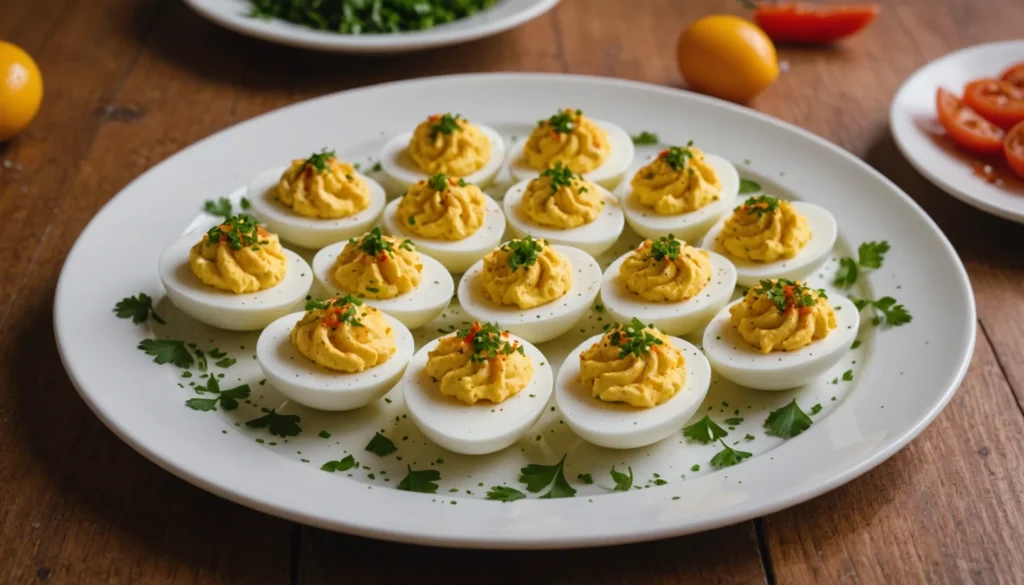 présentation oeufs mimosa